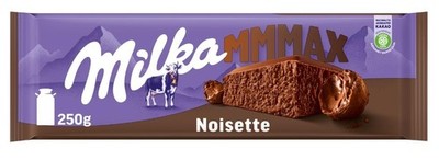 4x Milka Noisette Hazelnut Alpine Milk Chocolate 250g- Ship from Germany!