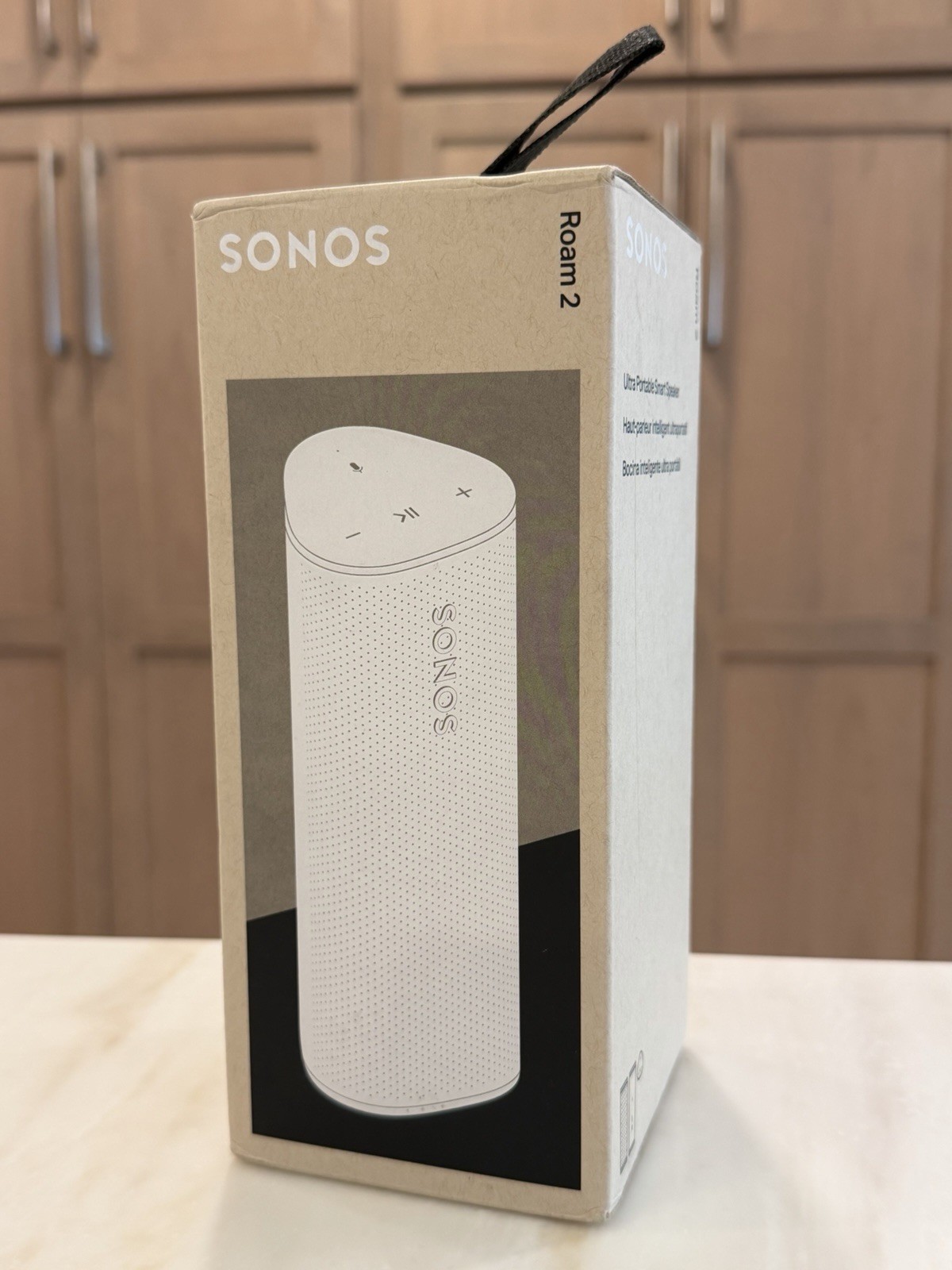 Sonos Roam 2 Portable Waterproof Bluetooth WiFi Smart Speaker White Open Box