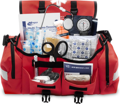 First Responder Fully Stocked Professional Essentials EMT/EMS Trauma Kit w/ Bag