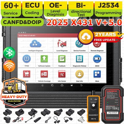 LAUNCH X431 PRO3S V+ 5.0 ELITE PRO5 Car Diagnostic Tool J2534 Programming Coding