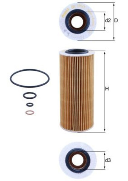 Knecht ÖLfilter BMW 3ER E46 E90 E91 E92 5ER E60 E61 6ER 7ER E65 E66 E67 X3 E83-image