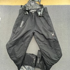 Spyder Dermizax-EV 20000 Snowboard Ski Pants Mens Medium 50 Trousers Bib Black