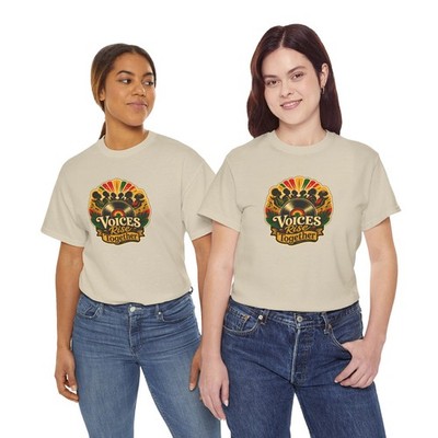 Voices Rise Together T-Shirt Reggae Vinyl, Protest Music, Sunburst