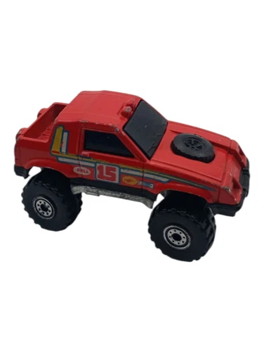 Hot Wheels 1984 4X4 Jeep Bell  #15 Vintage Red Die Cast Truck Malaysia