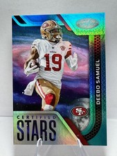 2022 Deebo Samuel 24/50 Panini Certified Stars Teal Mirror #CS-19 49ERS