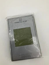 Essential Home USA Sateen Set of 2 Standard Pillowcases Loden Green Cotton Blend