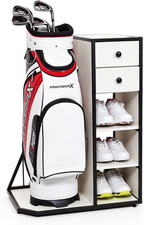 Furniture-Style Golf Bag Organizer with Drawers and Shelves | Furniture-Style MD