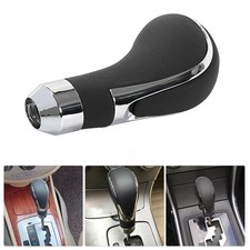 Universal Car Gear Shift Knob Manual Shifter Lever Handle Stick Black Leather