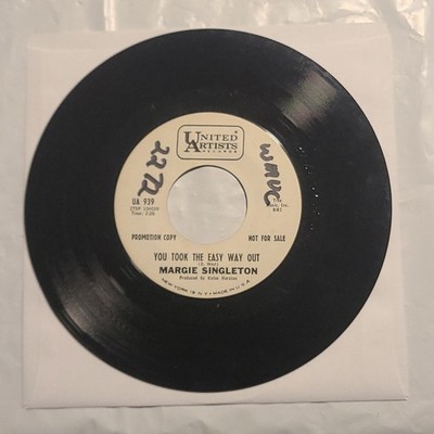 Margie Singleton - You Took The Easy Way Out/ I'm Guilty This Time 45 RPM Record