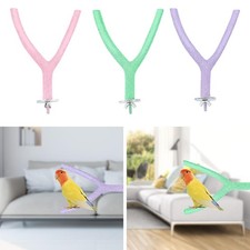Parrot Perch Stand Toy Paw Grinding Stick for Canaries Lovebirds Small Birds