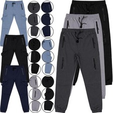 Mens Softshell Walking Nylon Cargo Joggers 4 Way Stretch Quick Dry Trousers