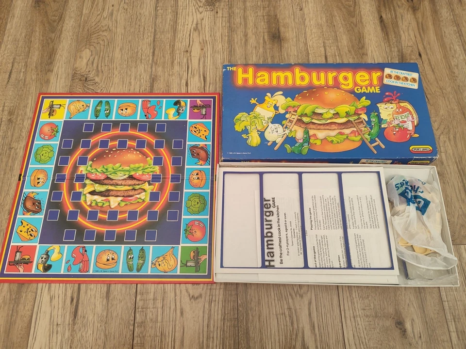 Hamburger Game by Spear's Games 1989 Vintage 100% Complete - Image 2 of 3