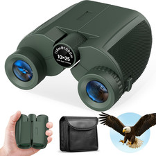 10X25 Compact Binoculars for Adults and Kids, Large View Waterproof Small Binocu