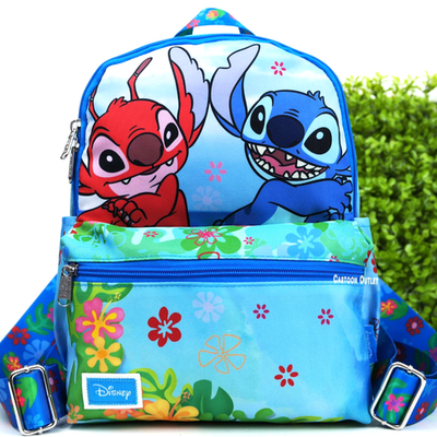 Mini Backpack purse Disney Lilo & Stitch Leroy Daypack Bag  display picture 3
