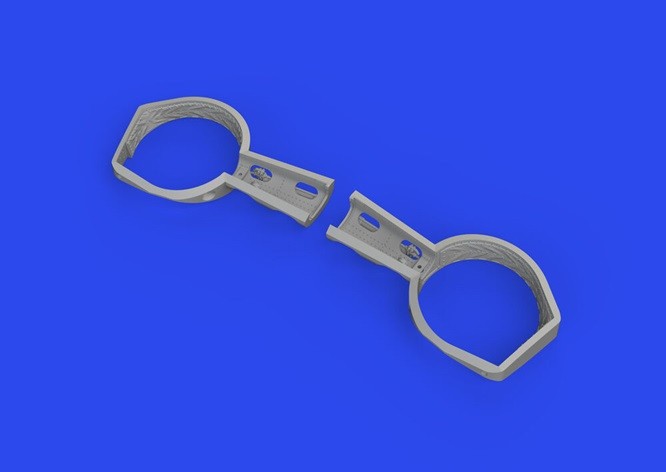 Eduard Accessories 648881 - 1:48 Bf 109F Wheel Bays Angular Print Eduard - New