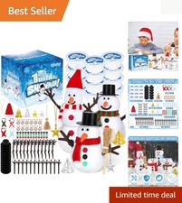 Engaging 12 Pack Christmas Snowman Craft Kit - Perfect for Holiday Activities