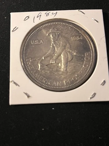 1984 "The American Prospector" 1 Troy Oz .999 Fine Silver Coin