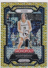 2024 WNBA PRIZM #59 MADDY SIEGRIST GOLD MILLIONAIRE MOJO 428/500- DALLAS WINGS