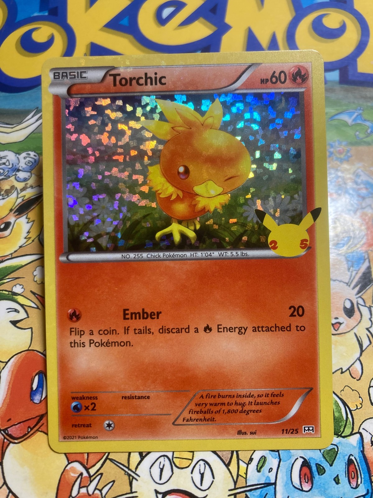 Torchic 11/25 McDonald's Collection 2021 Pokemon holo Near Mint