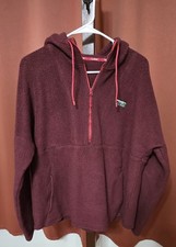 Womens XL, Maroon L.L. Bean Fleece With Hood