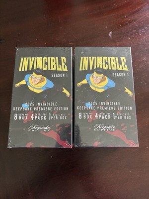 2 x 2025 INVINCIBLE KEEPSAKE PREMIER EDITION BLASTER BOXES  -1 Relic/Box -SEALED