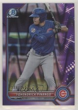 2022 Bowman Chrome Prospects Purple RayWave Refractor Yohendrick Pinango 05gv