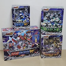 SAMG Metal Cardbot W 4-Pack Robots Bluecop W Heavy Iron W Phantom Hornet Tigun