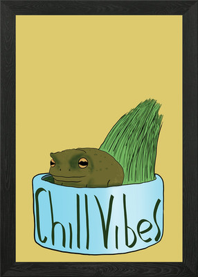 Chill Vibes gerahmtes Wandbild Poster Leinwanddruck Bild