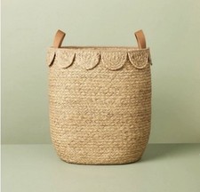 Hearth Hand with Magnolia Scallop Nursery Hamper W/ Liner NEW