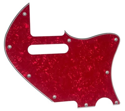 Pickguard For Fender Tele Merle Haggard F Hole Thinline Guitar 4-Ply-RED PEARL