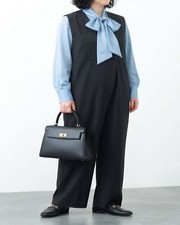 [otostyle] Double-Button Wrap-Style Salopette