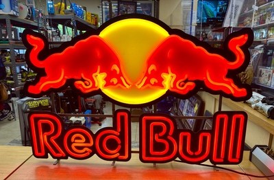 Red Bull 24x36 LED Neon Style Window Sign Light Up Wall Display WC-FNS-RB