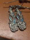 Vintage Southwestern Faux Turquoise Jewelry Lot 5 Pc Earrings Bangle Thunderbird — photo 4
