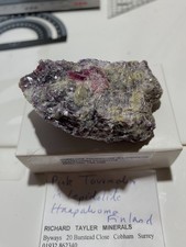 RUBELLITE TOURMALINE IN LEPIDOLITE : HAAPALUOMA PEGMATITE, FINLAND 95g MF4836