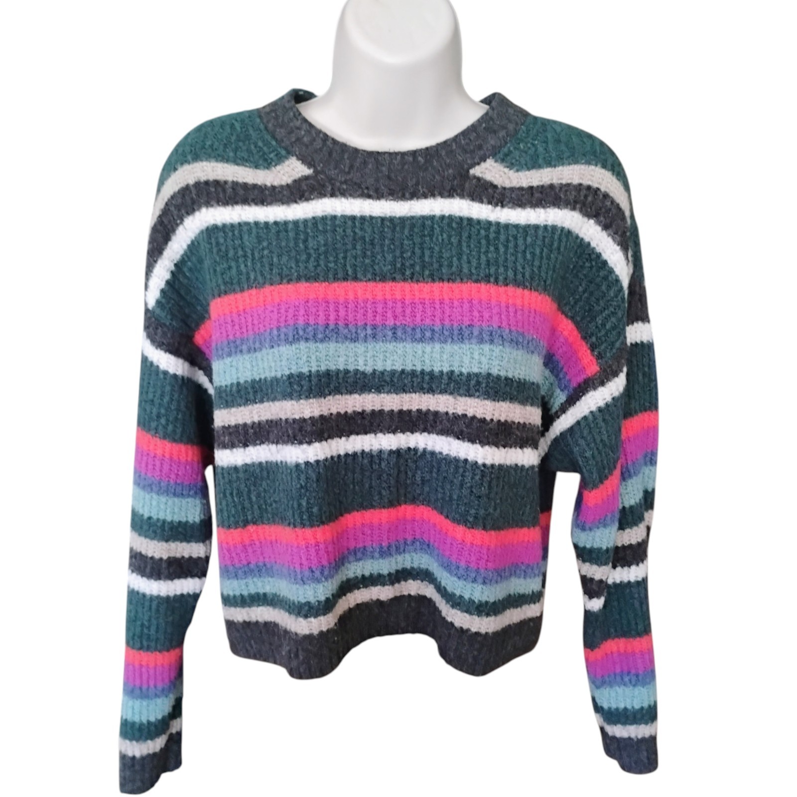 American Eagle Striped Pullover Sweater Small S C… - image 1