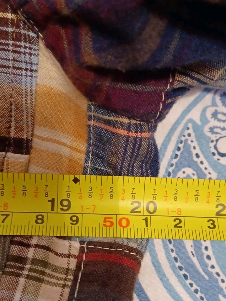 Vintage IZOD Jeans Mens Patchwork Madras Blazer Small S Colorful Sports Jacket - Image 4 of 4