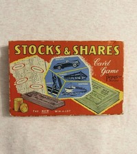 Pepys Series, Stocks & Shares Card Game, 1957, Missing Counters, Vintage. 