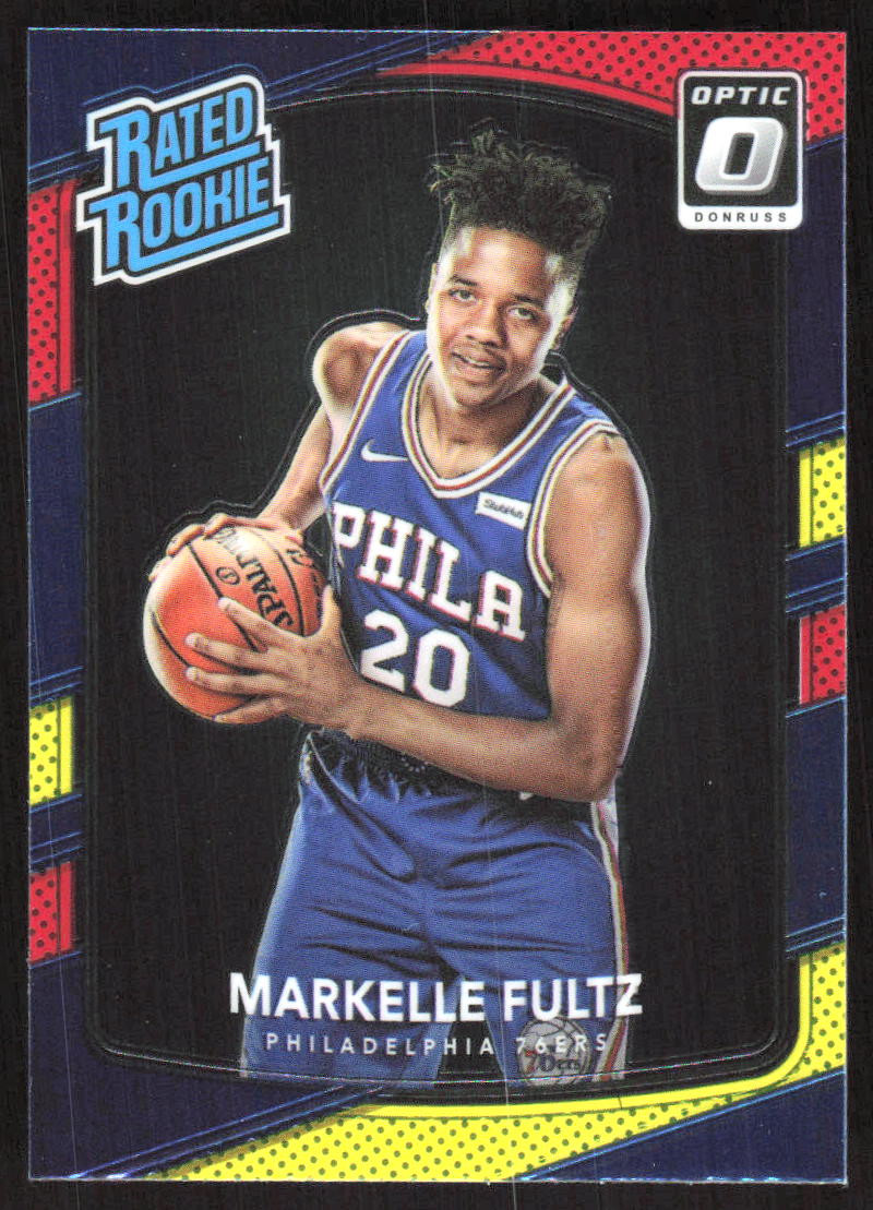4734F 2017-18 Donruss Optic #200 Markelle Fultz Red and Yellow
