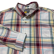 Eddie Bauer Shirt Mens XL Multicolor Plaid Travex Outdoor Hiking Classic Fit