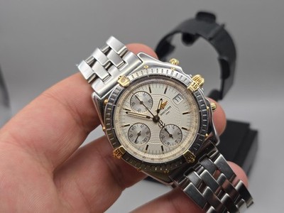 Breitling Chronomat B13050.1 Chronograph Automatik Stahl Gold 18k Pilot Armband