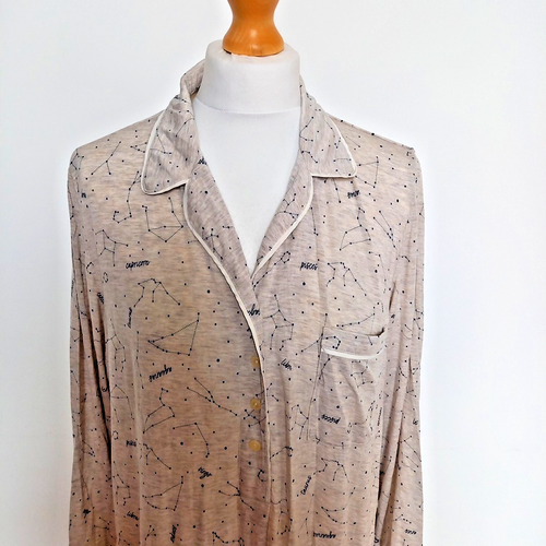 GAP Maternity L Sternzeichen Print Schlafshirt Modal Nachthemd Nachthemd Nachtwäsche - Bild 2 von 7