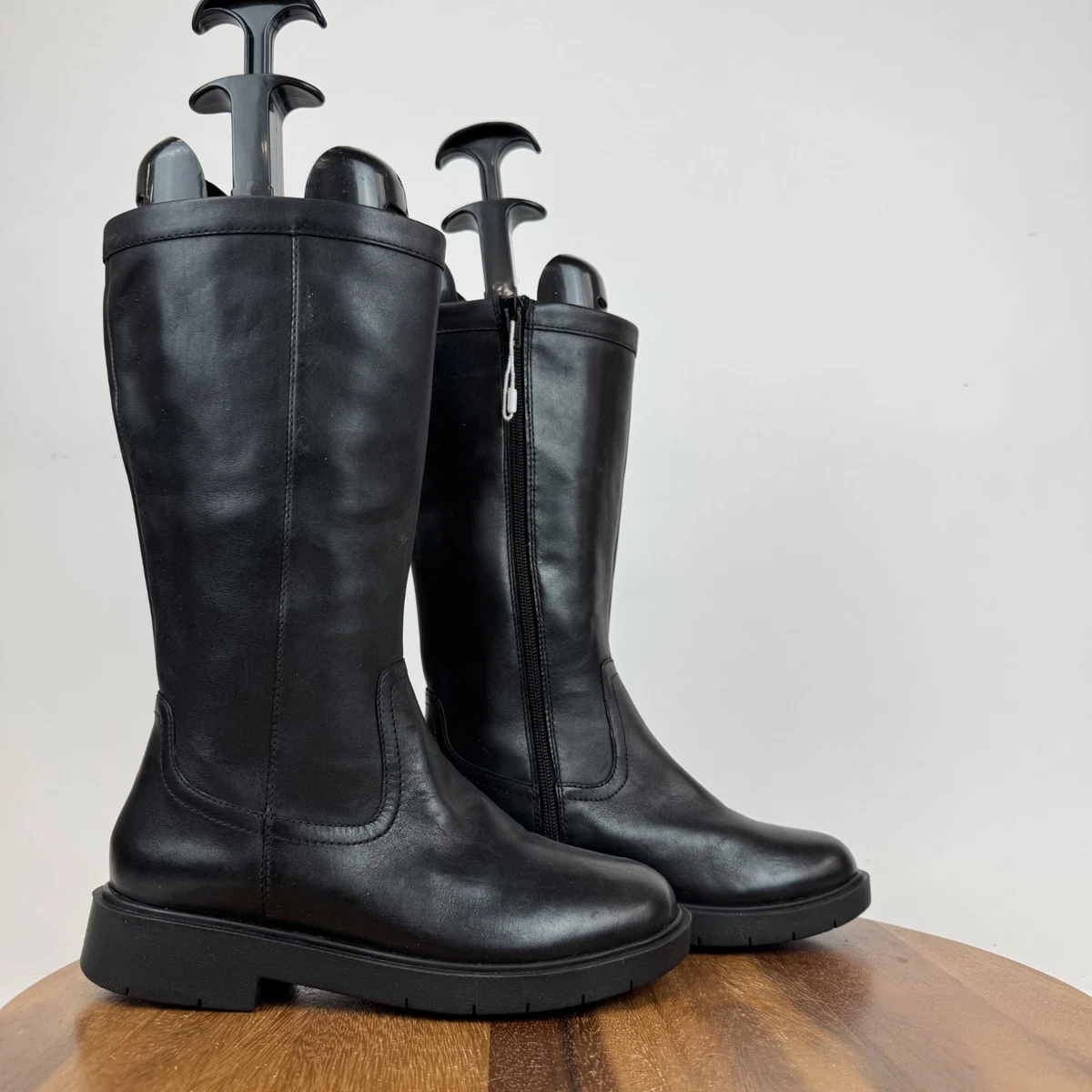 Geox Brown Leather Mid Calf Boots 45 Geox B HYNDE BOY WPF Brown - Fast delivery | Spartoo Europe  main image 2