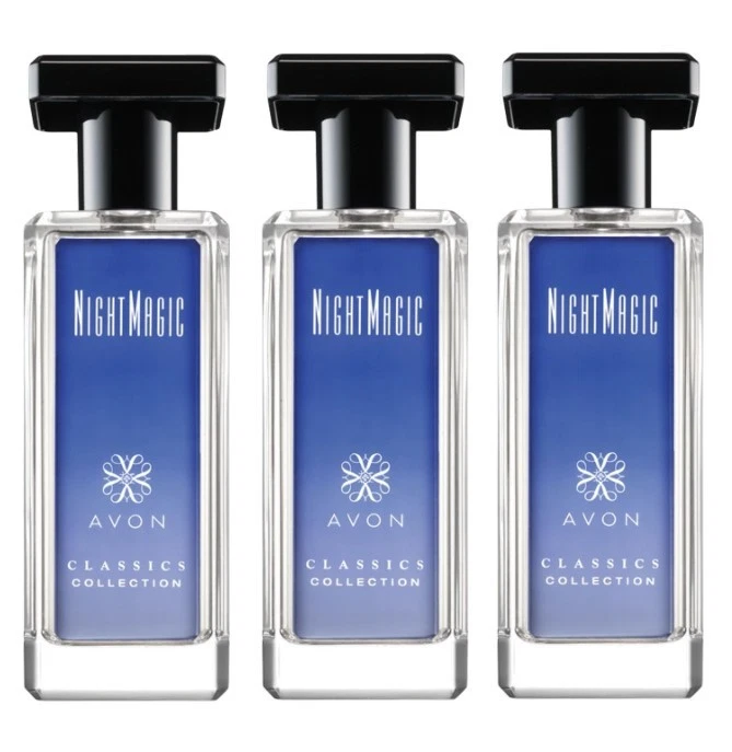 Lot Cadeau Avon Night Magic Musk - 3 Produits Parfumés Pour Elle + Sac Cadeau, Parfum Néroli Musc Jasmin