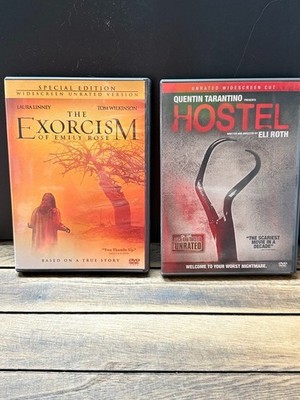 Horror DVD Lot Hostel Unrated + The Exorcism of Emily Rose Special Edition