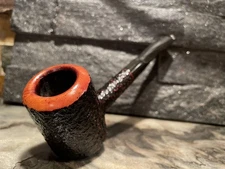 🇮🇹 SEXY SAVINELLI SITTER! POKER RUSTICATED 310KS ESTATE BRIAR TOBACCO PIPE