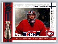 2003-04 Pacific Quest for the Cup Jose Theodore Montreal Canadiens #59