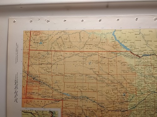 Vintage NEBRASKA Atlas Map from a 1967 Mid-Century Modern World Book Atlas - Picture 4 of 7