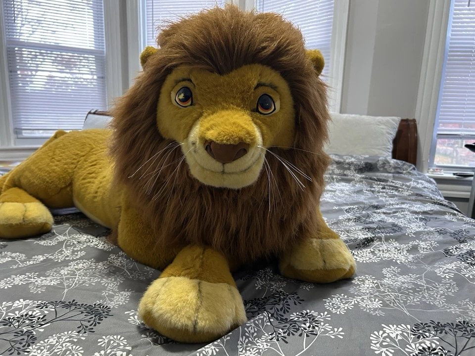 Disney Rey León Simba Vintage 1994! "Animal de peluche Jumbo Douglas Co. 60"" ¡RARO!! Foto 2 de 4