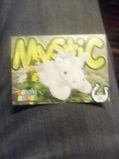 TY Beanie Babies BBOC Card Series 3 Common Mystic the Unicorn with fur #4007