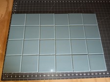 24 pack Vintage Ceramic Tile MOSAIC BLUE Bathroom Kitchen VINTAGE Tile MCM